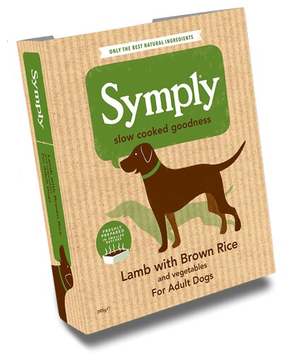 Symply Lamb, Rice & Veg Dog Food Trays 7 Pack - 395g